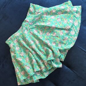 👾🆕 Floral Aqua Lilac Flutter Shorts